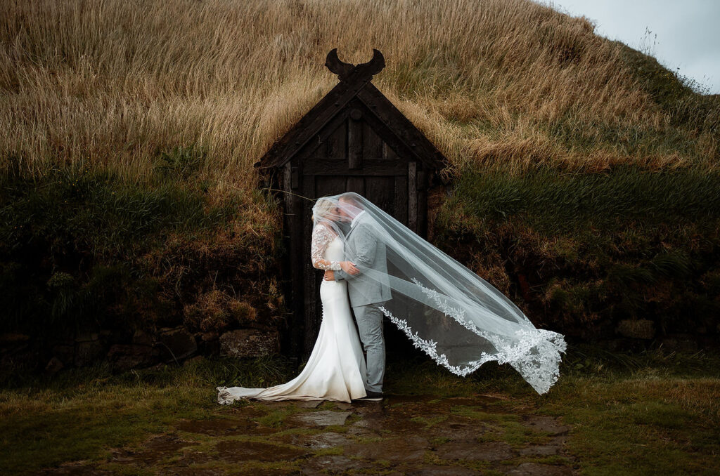 iceland elopement locations house turf wedding